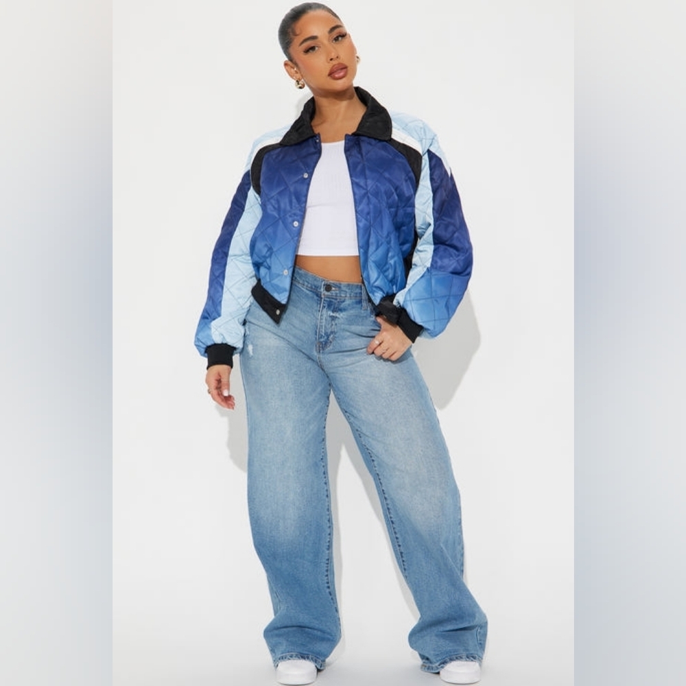 Malibu Made Quilted Jacket - Blue/combo